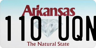 AR license plate 110UQN