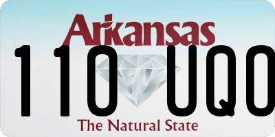 AR license plate 110UQO