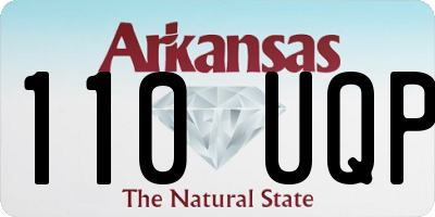 AR license plate 110UQP