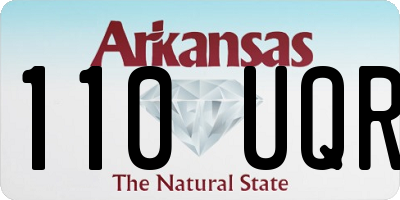 AR license plate 110UQR