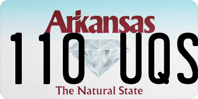 AR license plate 110UQS