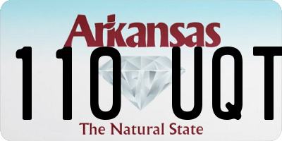 AR license plate 110UQT