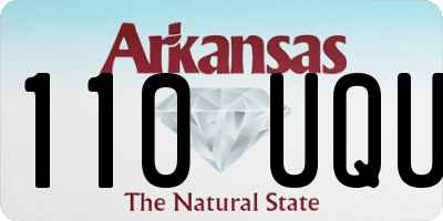 AR license plate 110UQU