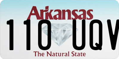 AR license plate 110UQV
