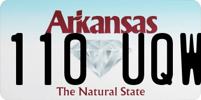 AR license plate 110UQW