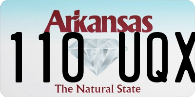 AR license plate 110UQX