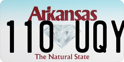 AR license plate 110UQY