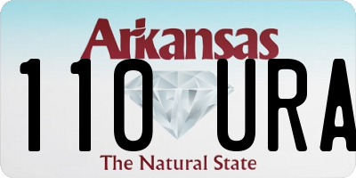 AR license plate 110URA