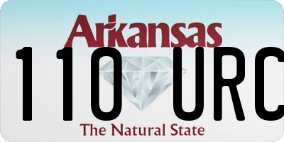 AR license plate 110URC