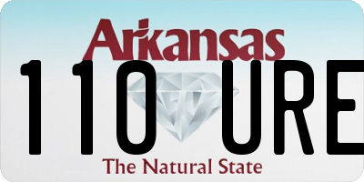 AR license plate 110URE