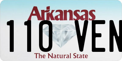 AR license plate 110VEN