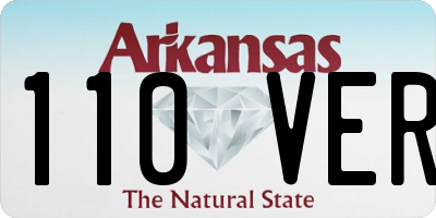 AR license plate 110VER