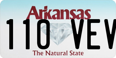 AR license plate 110VEV