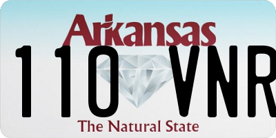 AR license plate 110VNR