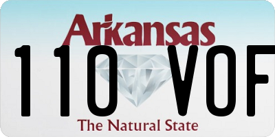 AR license plate 110VOF
