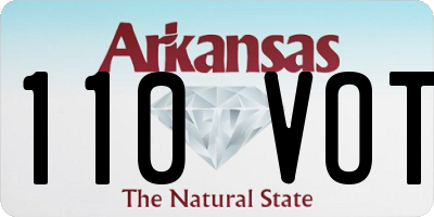 AR license plate 110VOT
