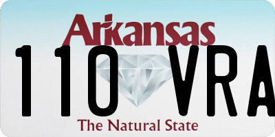 AR license plate 110VRA