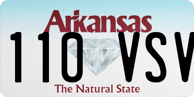 AR license plate 110VSV