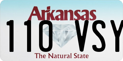 AR license plate 110VSY
