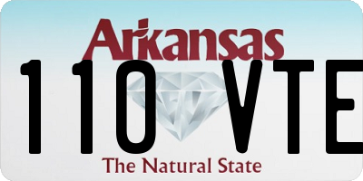 AR license plate 110VTE