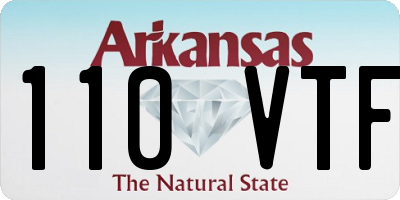 AR license plate 110VTF
