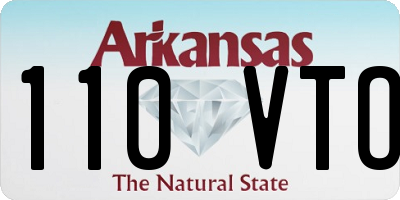 AR license plate 110VTO
