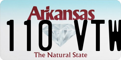 AR license plate 110VTW