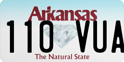 AR license plate 110VUA