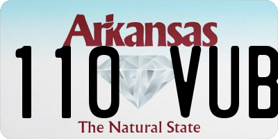 AR license plate 110VUB