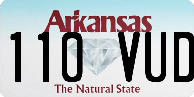 AR license plate 110VUD