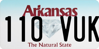 AR license plate 110VUK