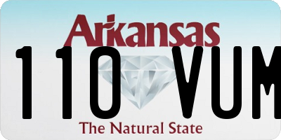 AR license plate 110VUM