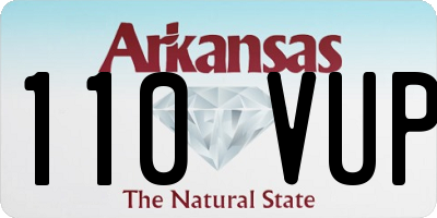 AR license plate 110VUP