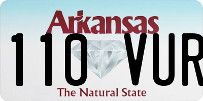 AR license plate 110VUR