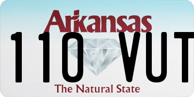 AR license plate 110VUT