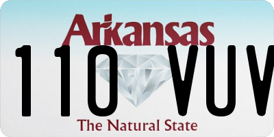 AR license plate 110VUV