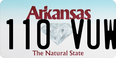 AR license plate 110VUW