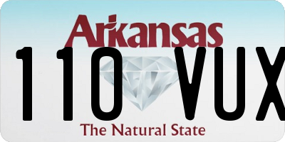AR license plate 110VUX
