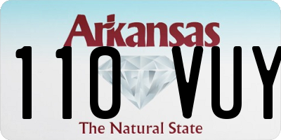 AR license plate 110VUY