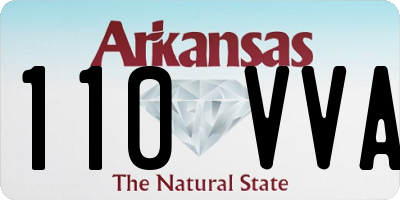 AR license plate 110VVA
