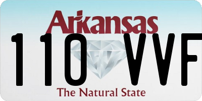 AR license plate 110VVF