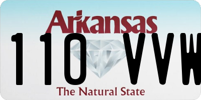 AR license plate 110VVW