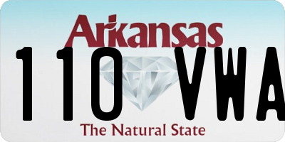AR license plate 110VWA
