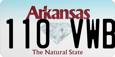 AR license plate 110VWB