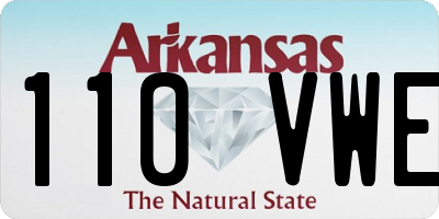 AR license plate 110VWE