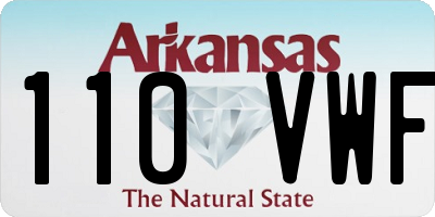 AR license plate 110VWF