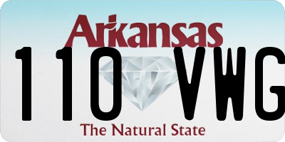 AR license plate 110VWG