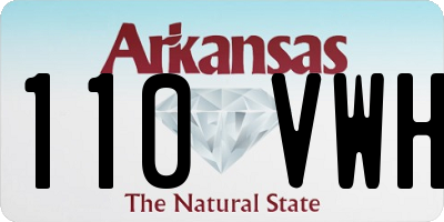 AR license plate 110VWH