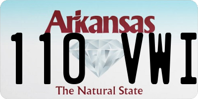AR license plate 110VWI