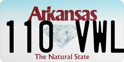 AR license plate 110VWL